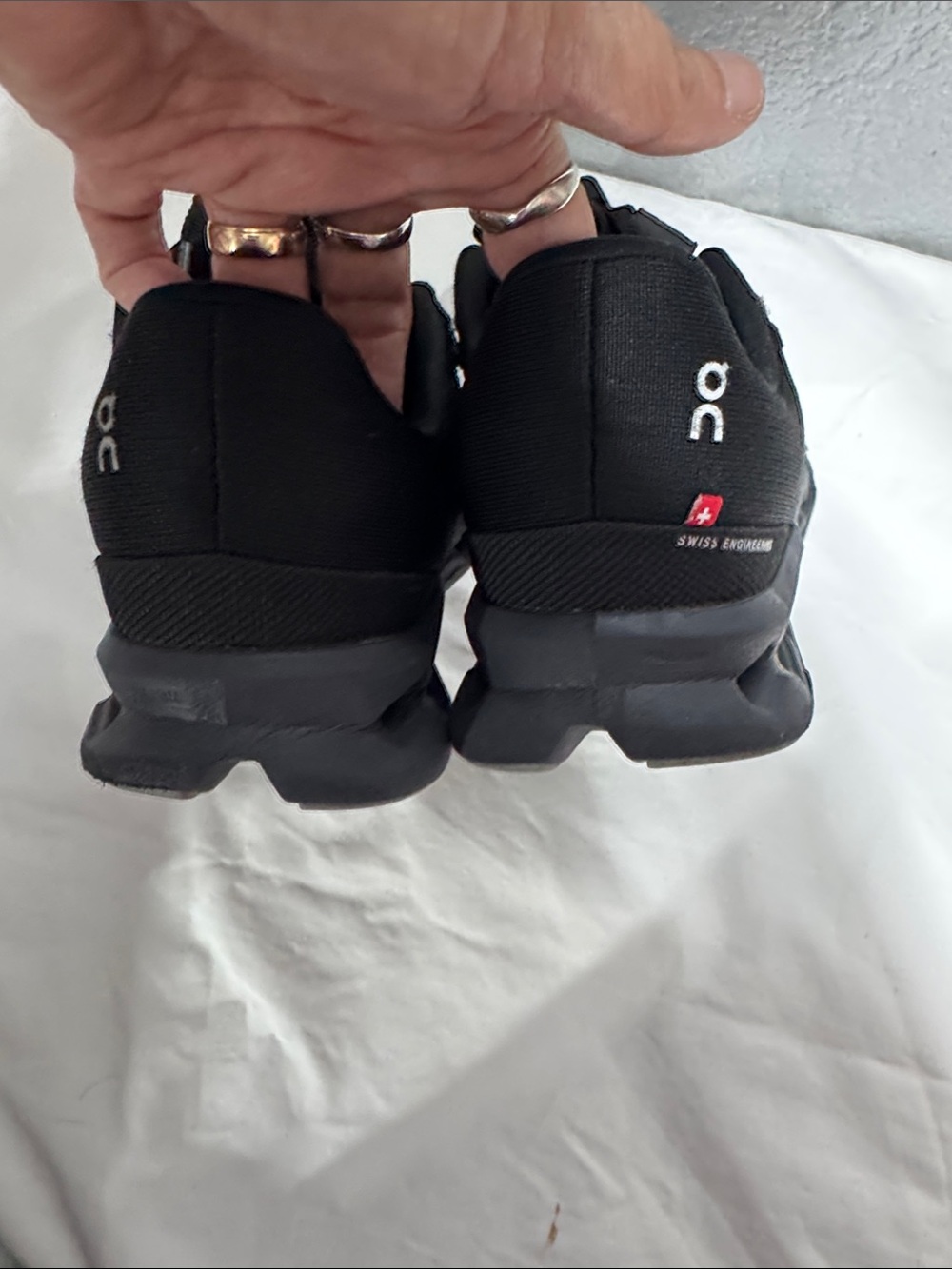 On Running Women's Black Sneakers - Picture 5 of 9